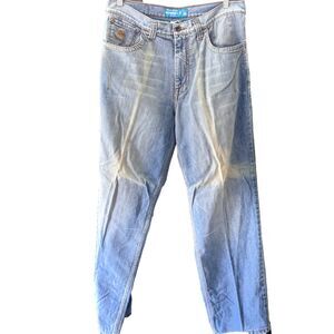 Vintage Y2K Rocawear Jeans Mens 38 Light Wash Distressed Grunge Wide Leg Baggy